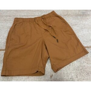 GAP Men's Elastic Waist Drawstring Shorts Small Brown Sugar Cotton Stretch NWT